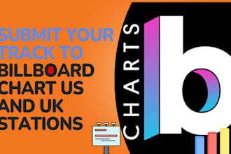 submit your track to 100 billboard chart US and UK stations