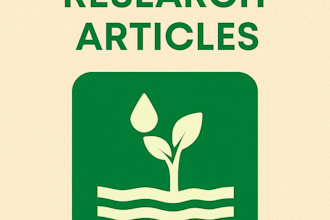 write professional agriculture research reports and feasibility studies