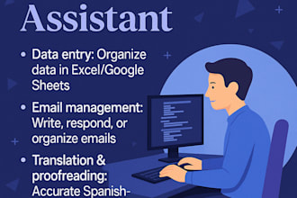 be your fast bilingual virtual assistant for data entry and admin tasks