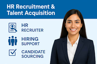 be your HR recruiter for global hiring,candidate sourcing and talent acquisition