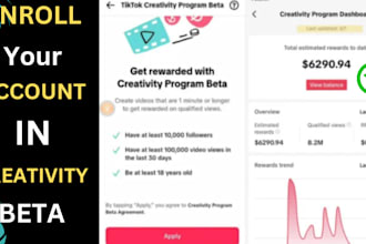 do complete tiktok monetization account organically beta program