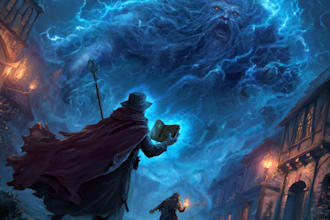 illustrate fantasy book covers and ebook covers