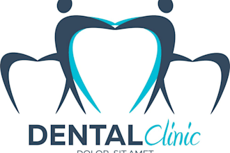 design a clean and professional dental or clinic logo