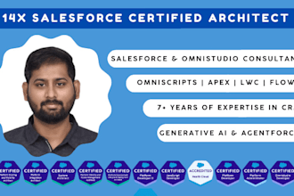 build custom salesforce apex, lwc, flows and omnistudio solutions