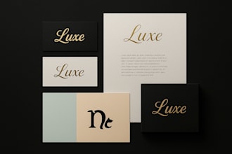 design an elegant luxury typography logo or wordmark for your brand and business
