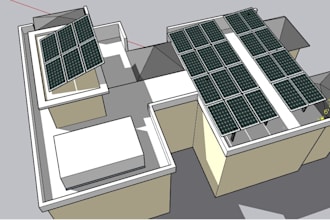 design solar pv plants on sketchup pvsyst autocad and helioscope