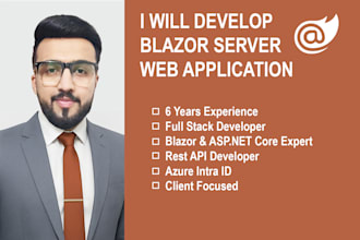 develop blazor server web app