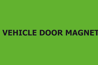 do car magnet, vehicle door magnet and window decal sign