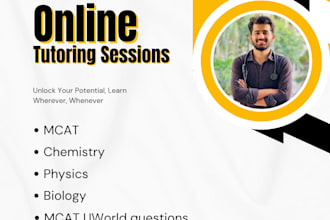 tutor mcat biology chemistry physics