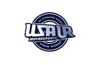 design amazing race track or motor sports ride logo
