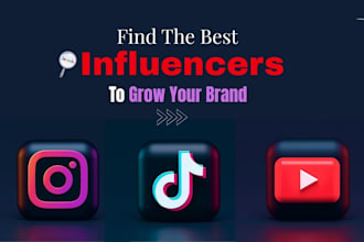 do instagram, tiktok, youtube influencer research