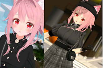 create custom vrchat avatar 3d model vrc character furry avatar nsfw or sfw