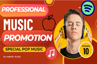professional music promotion on itunes, spotify, tidal and apple music