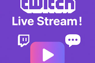 promote your twitch live stream to live viewers and chatters