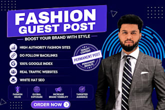 publish fashion blog with relevant backlinks