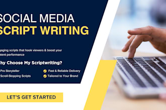 write engaging and professional scripts for social media