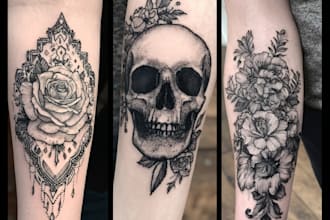 draw custom tattoo designs
