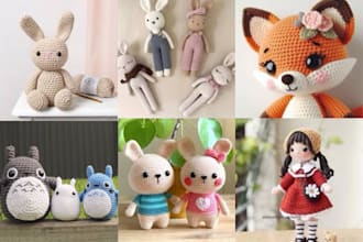 write detailed amigurumi crochet pattern, knitting pattern for you