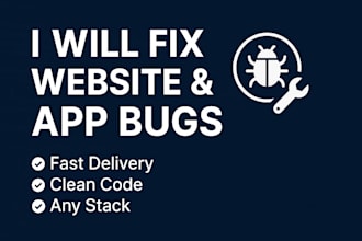 debug and fix website or mobile app issues fast