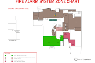 create zone or fire alarm block plan for your building