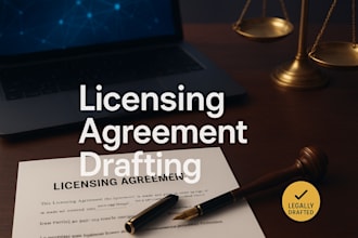 draft licensing agreement, intellectual property contract, business license deal