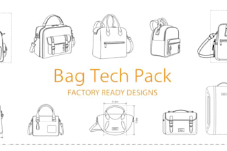 do bag tech pack, duffel bag techpack, handbag tech pack, luggage bag tech pack