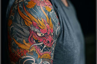 draw amazing japanese oriental tattoo