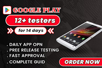 provide real 12 testers google play testing