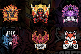 design custom gaming mascot logo