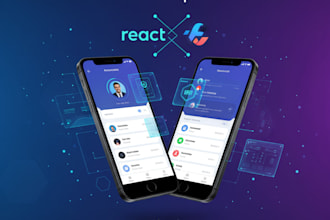 create android app and ios app using react native and flutter