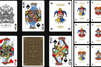 design custom playing card,uno poker card,board game  card box mockup