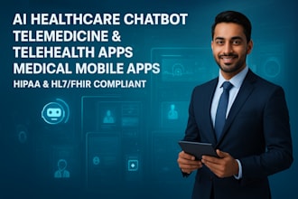build ai healthcare chatbot, telemedicine telehealth and medical mobile apps