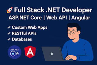 build secure and scalable full stack dot net app web API with angular