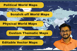 create detailed professional world maps for print or web