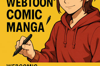 draw webtoon comic manga anime webcomic comic book manga artist comic script