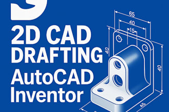 create professional 2d cad drawings and 3d mechanical models