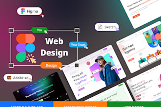 design modern saas websites, flutter apps, and responsive UI UX in figma