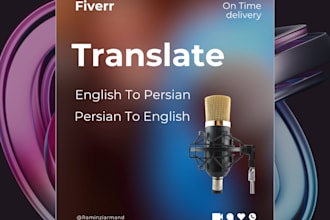 do a perfect english to persian farsi translation