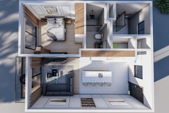 model 3d floor plan,2d floor plan,rendering