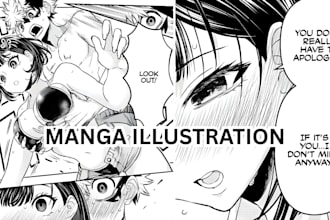 draw anime manga nsfw manga comic pages edit manga illustration webtoon pages