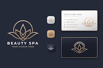 design massage therapy and beauty spa logo design