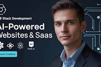 build ai powered websites, saas platforms an chatbots