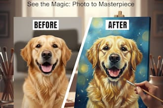 create custom pet portraits from your photos