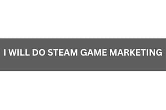 promote steam game promotion, game traffic, steam views