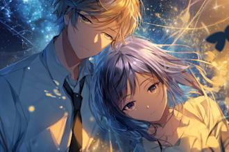 design anime light novel manga webtoon cover ebook cover art comic cover art