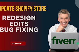 redesign edit or update your shopify store