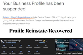 reinstate you suspended google business profile