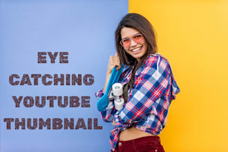 design a mind blowing you tube thumbnail for you