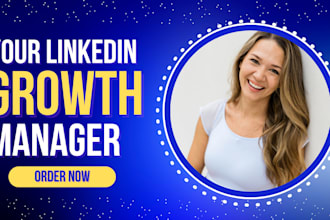manage linkedin organic growth, real followers, connections and promotion