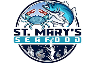 design a professional seafood logo